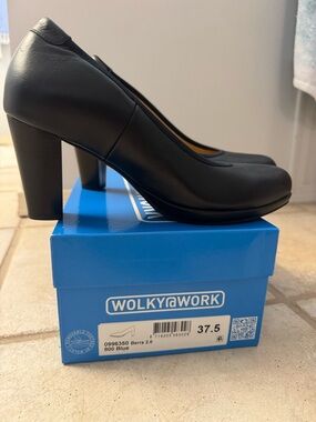 Wolky @work Navy  Heel Pump